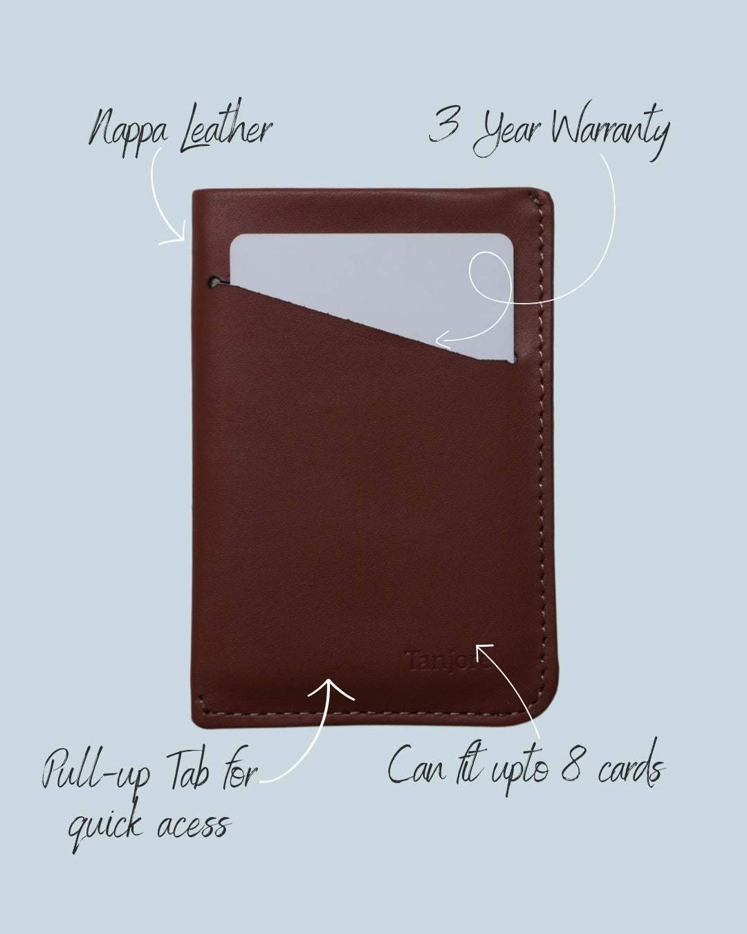 Card Case Nappa Leather Wallet