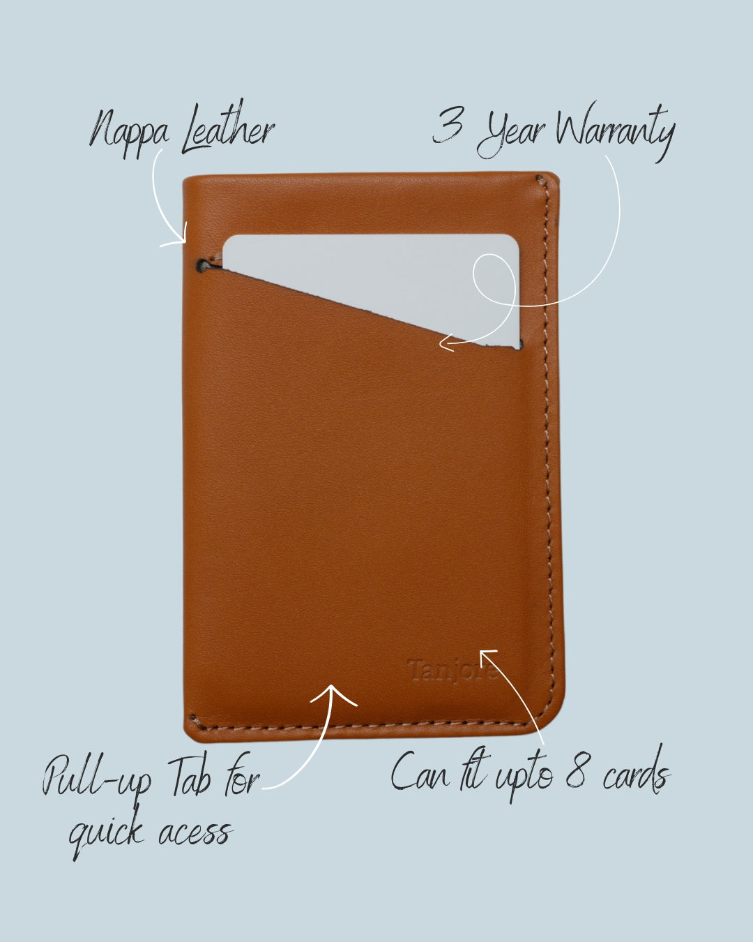 Card Case Nappa Leather Wallet