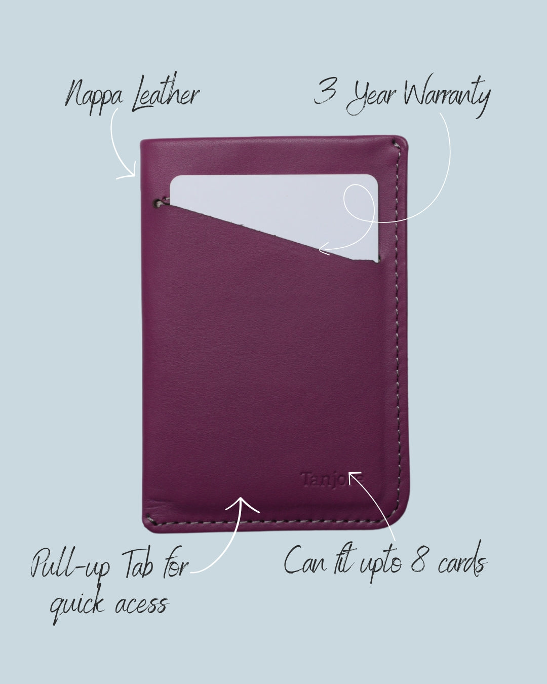 Card Case Nappa Leather Wallet
