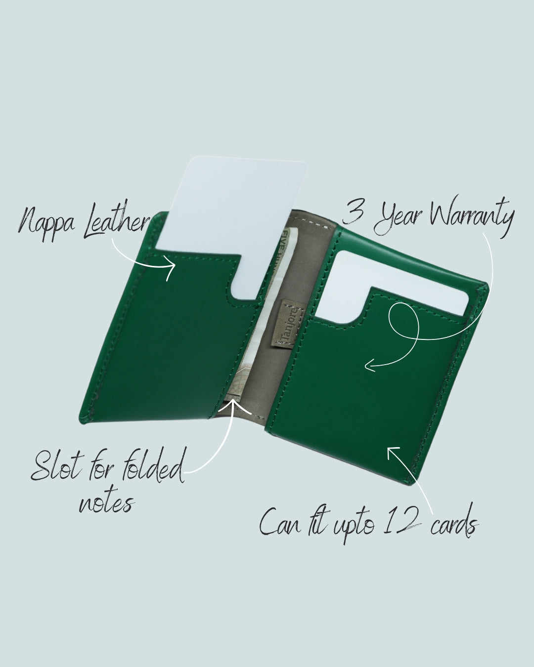 Compact Sleeve Nappa Leather Wallet