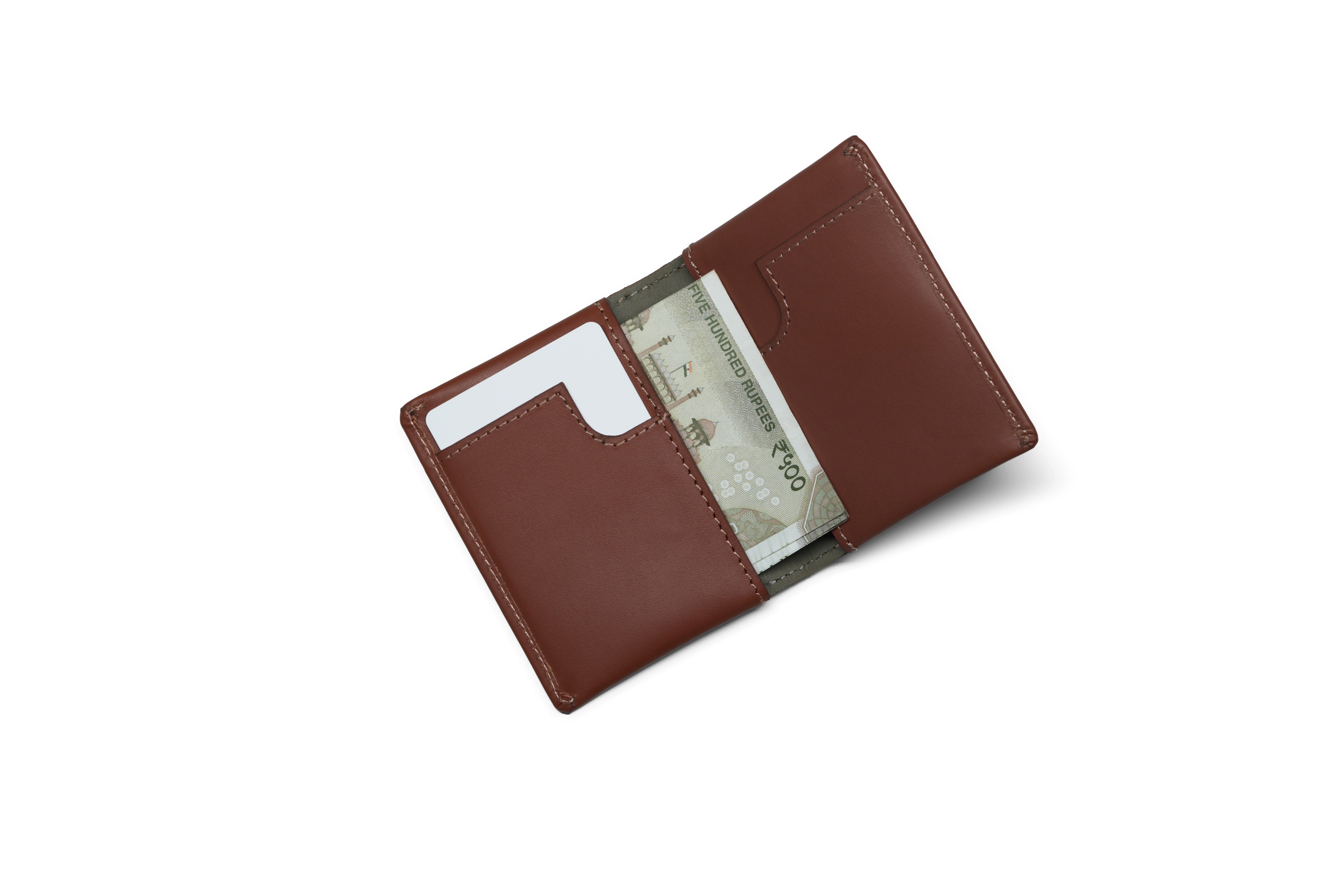 Compact Sleeve Nappa Leather Wallet