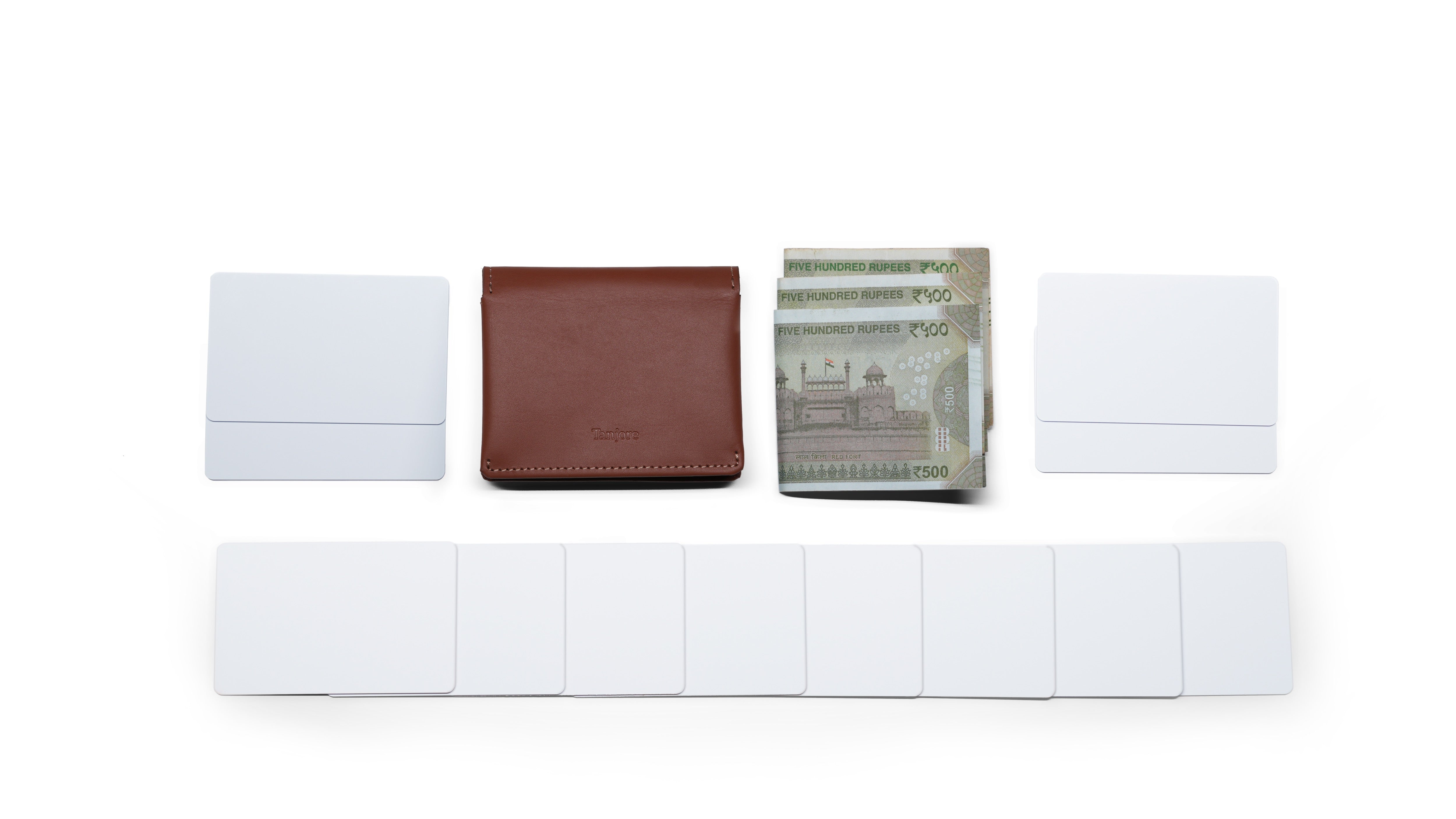 Compact Sleeve Nappa Leather Wallet
