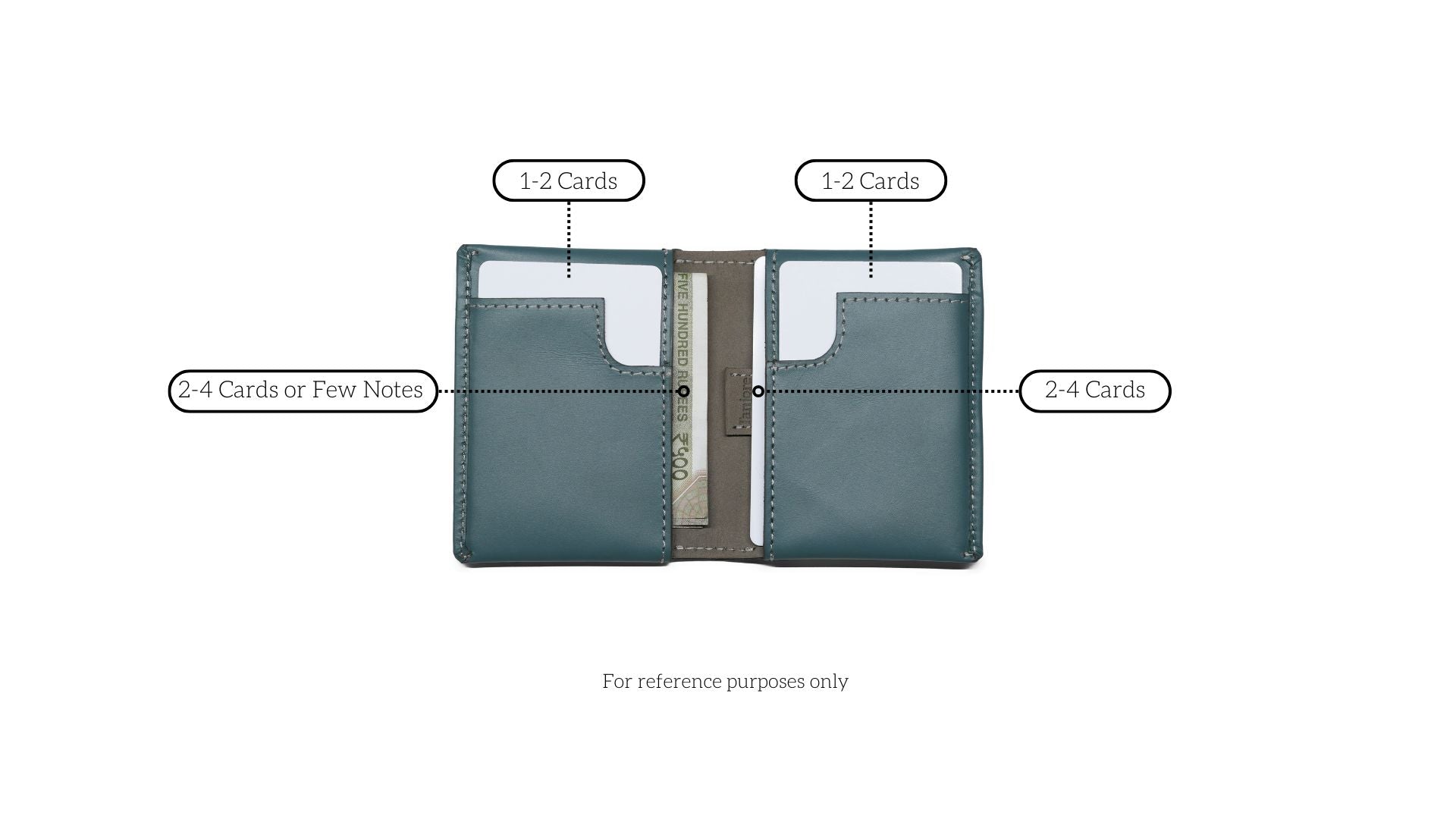 Compact Sleeve Nappa Leather Wallet