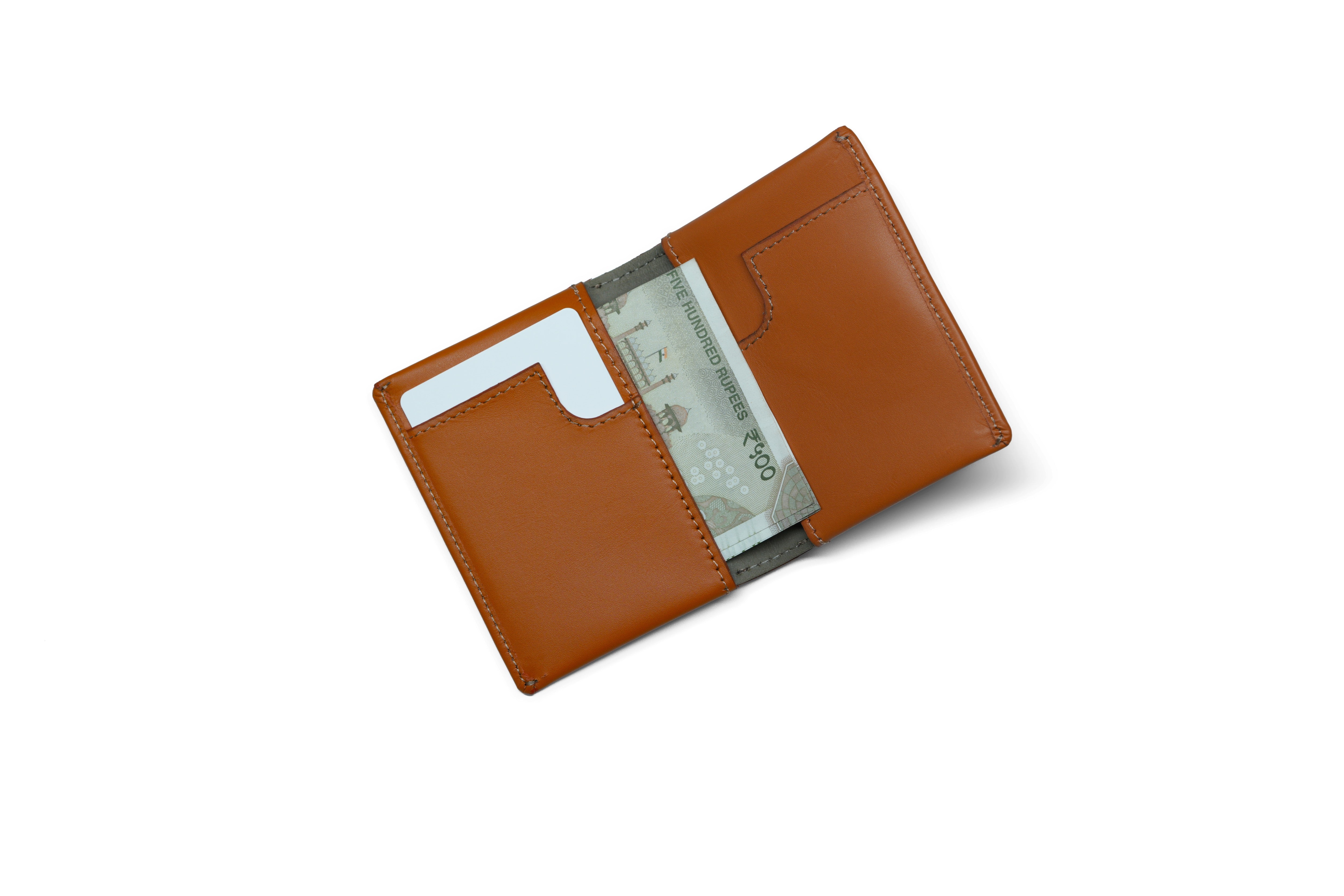 Compact Sleeve Nappa Leather Wallet