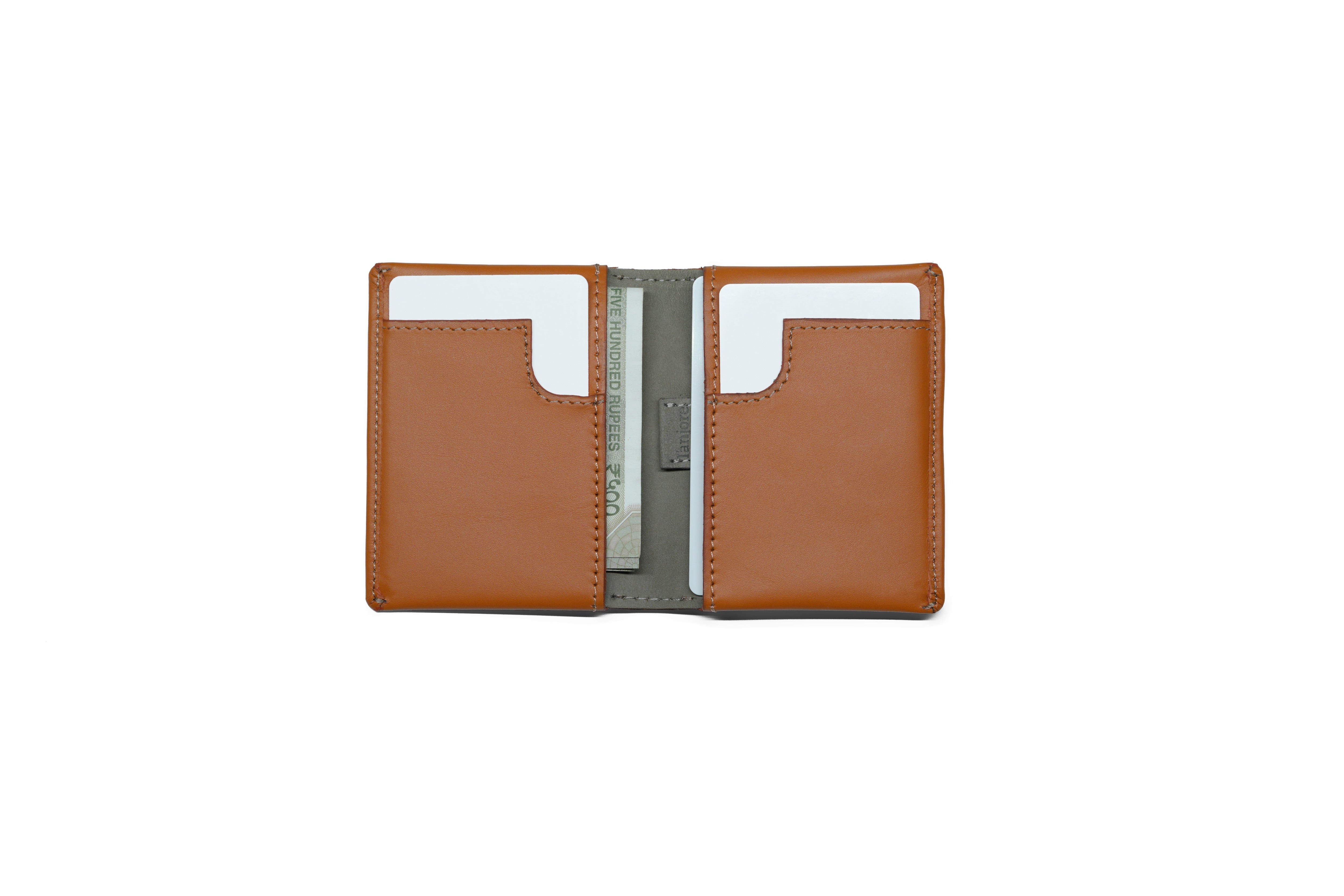 Compact Sleeve Nappa Leather Wallet