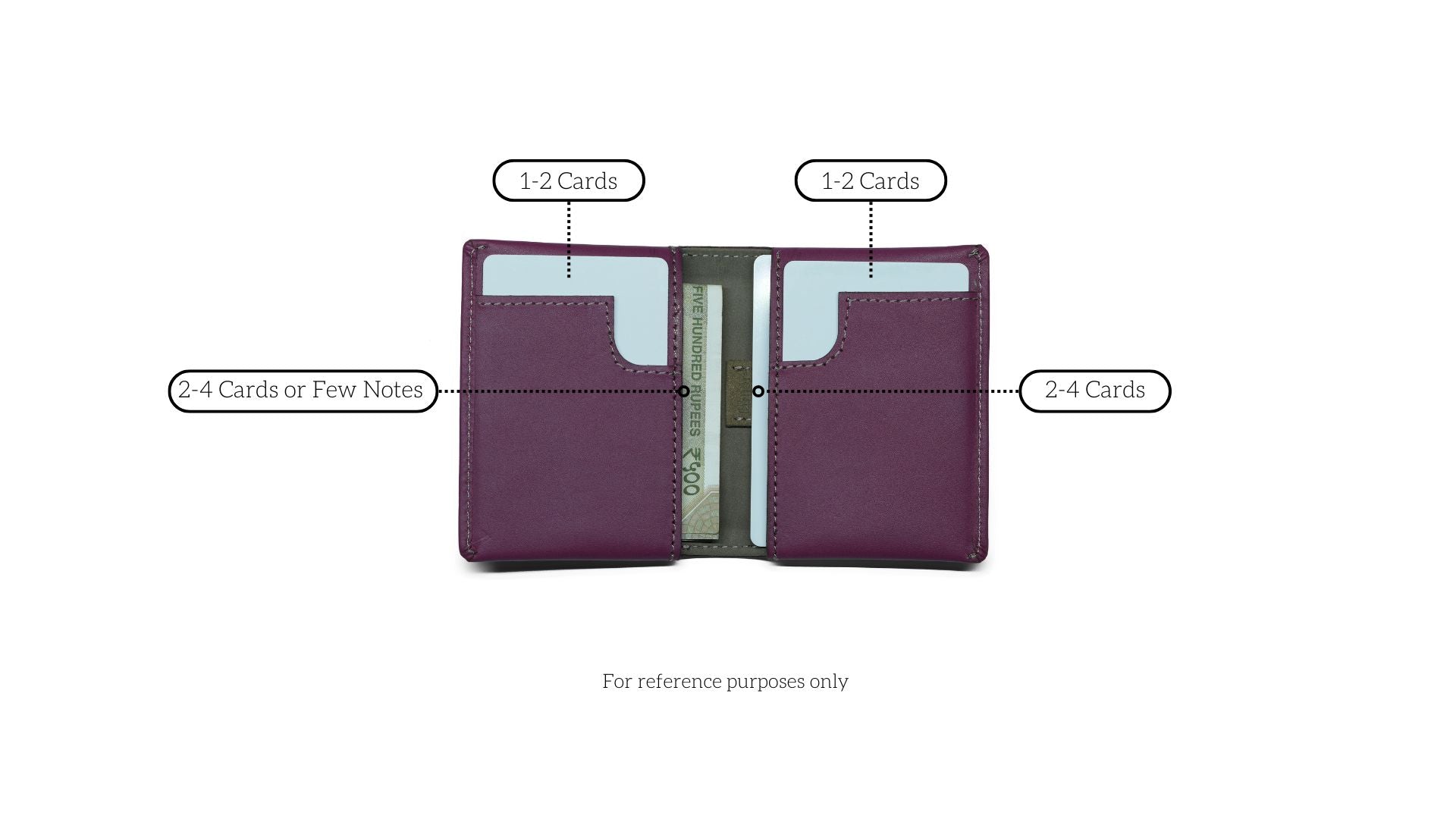 Compact Sleeve Nappa Leather Wallet