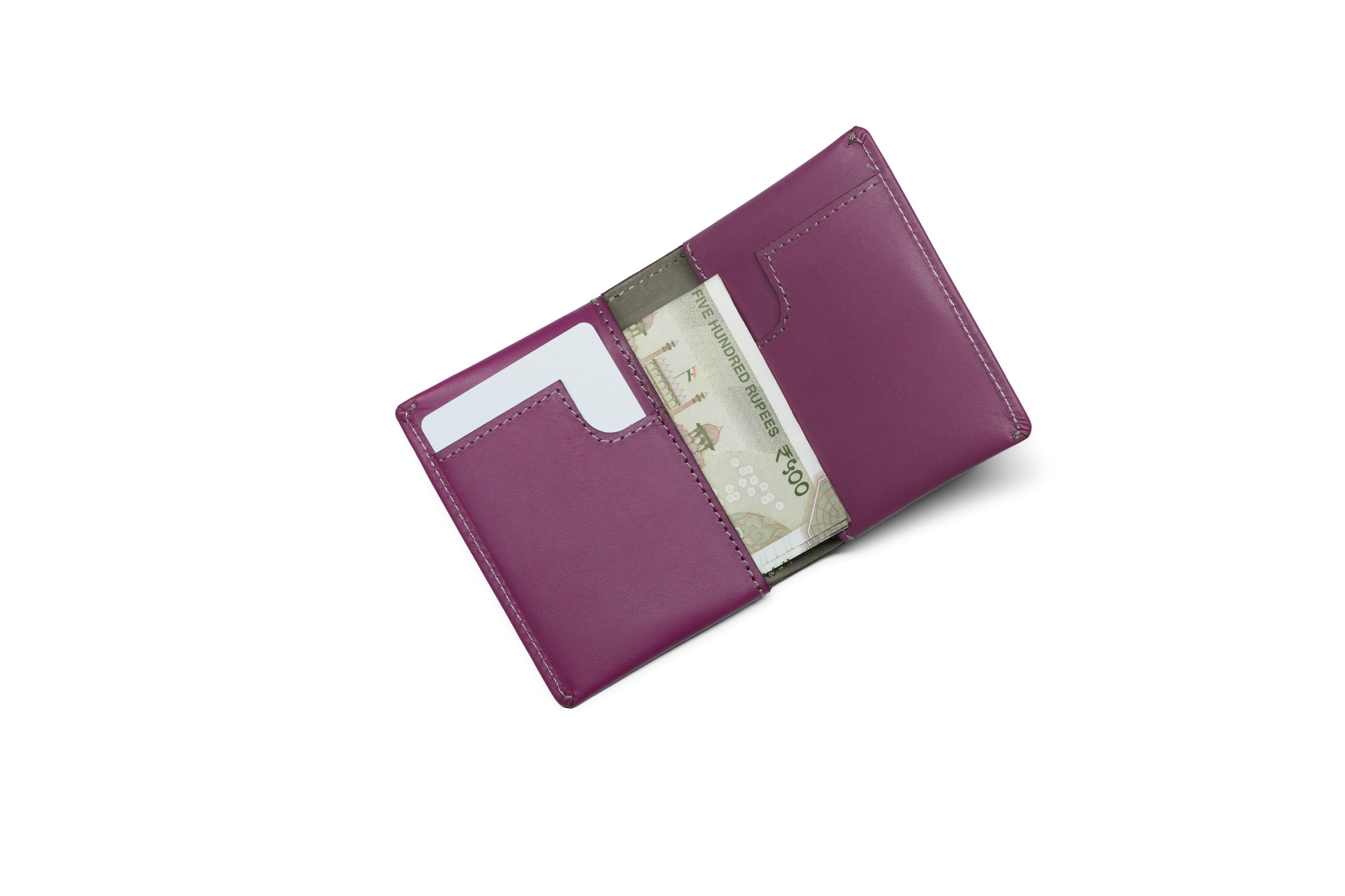 Compact Sleeve Nappa Leather Wallet