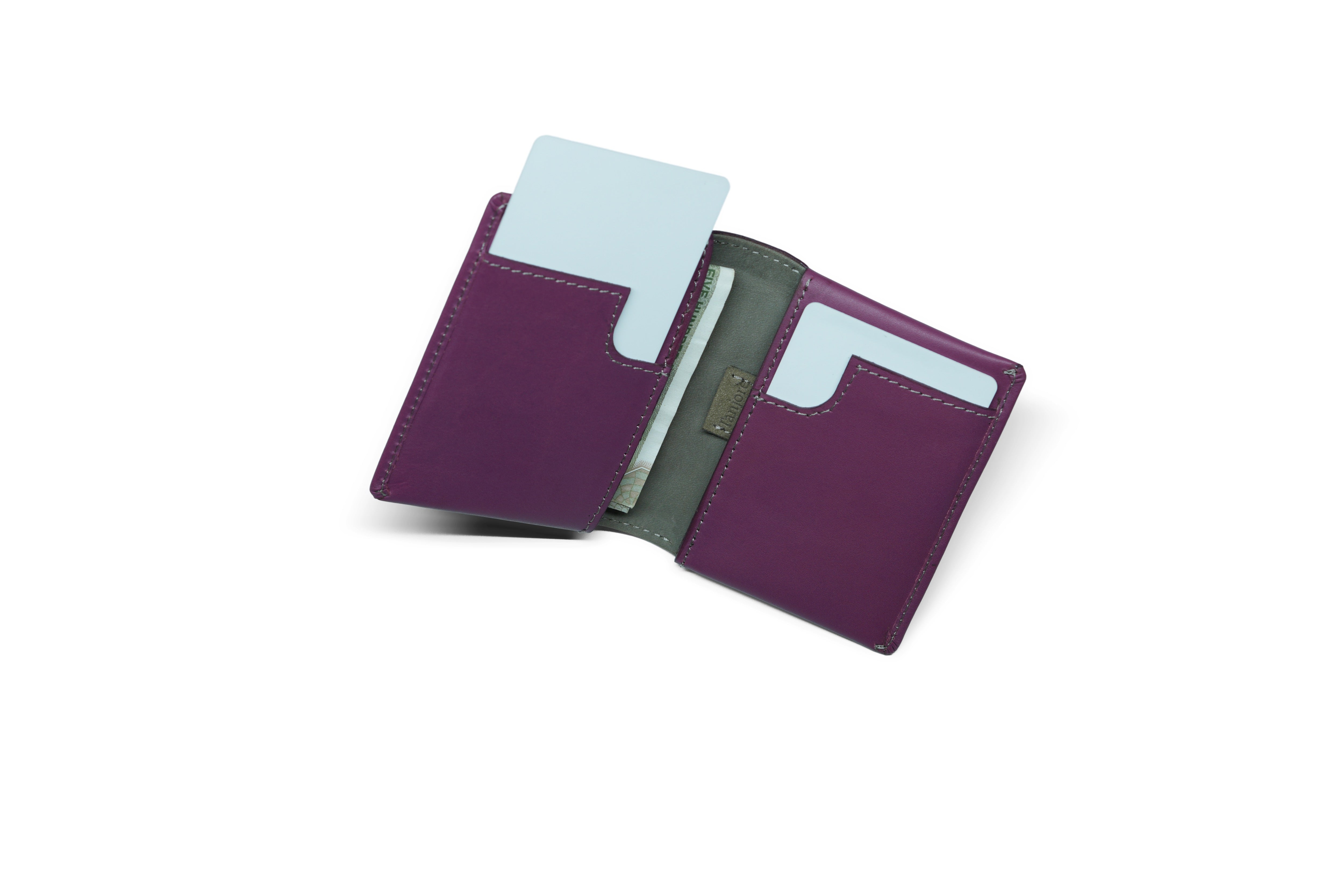 Compact Sleeve Nappa Leather Wallet