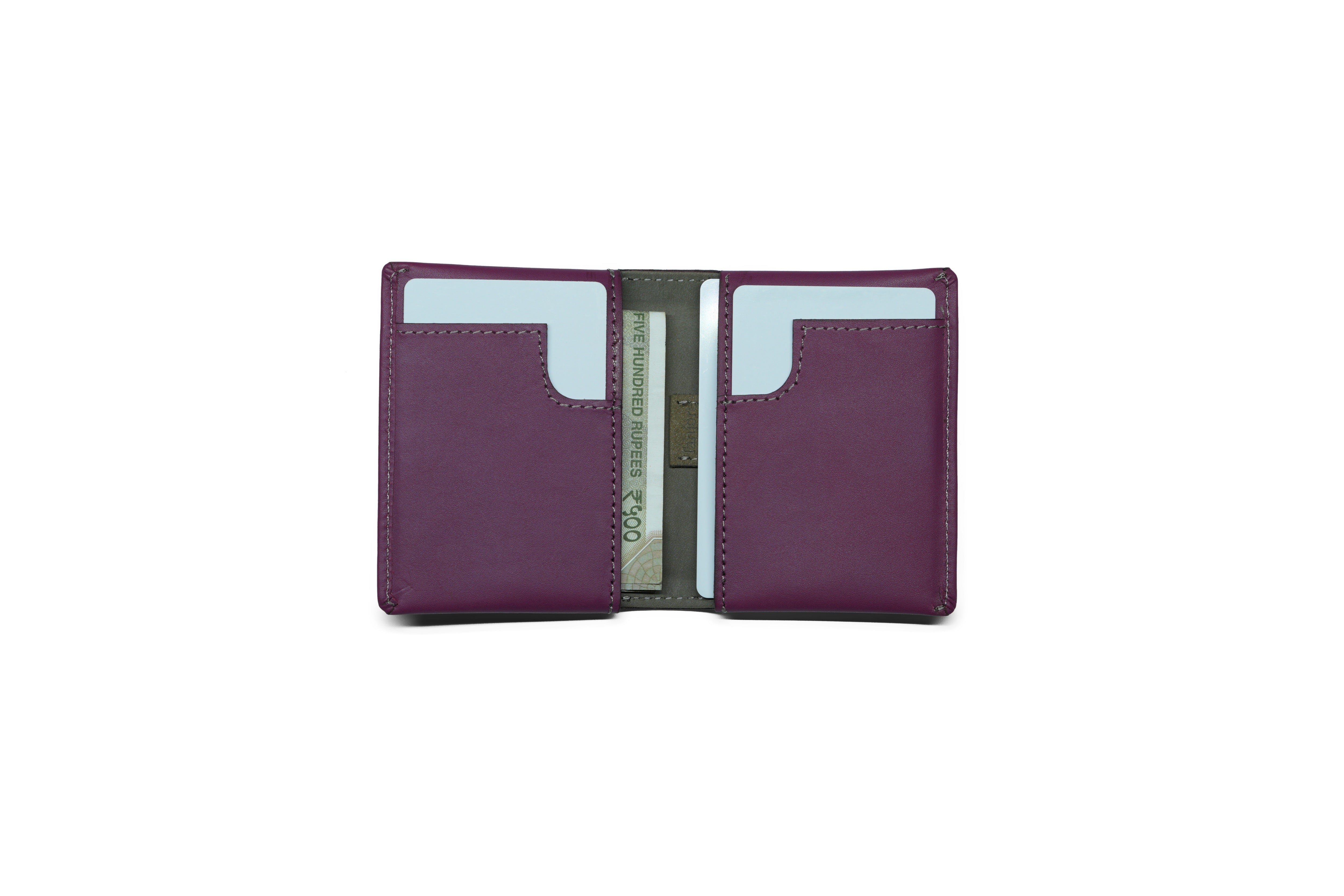 Compact Sleeve Nappa Leather Wallet