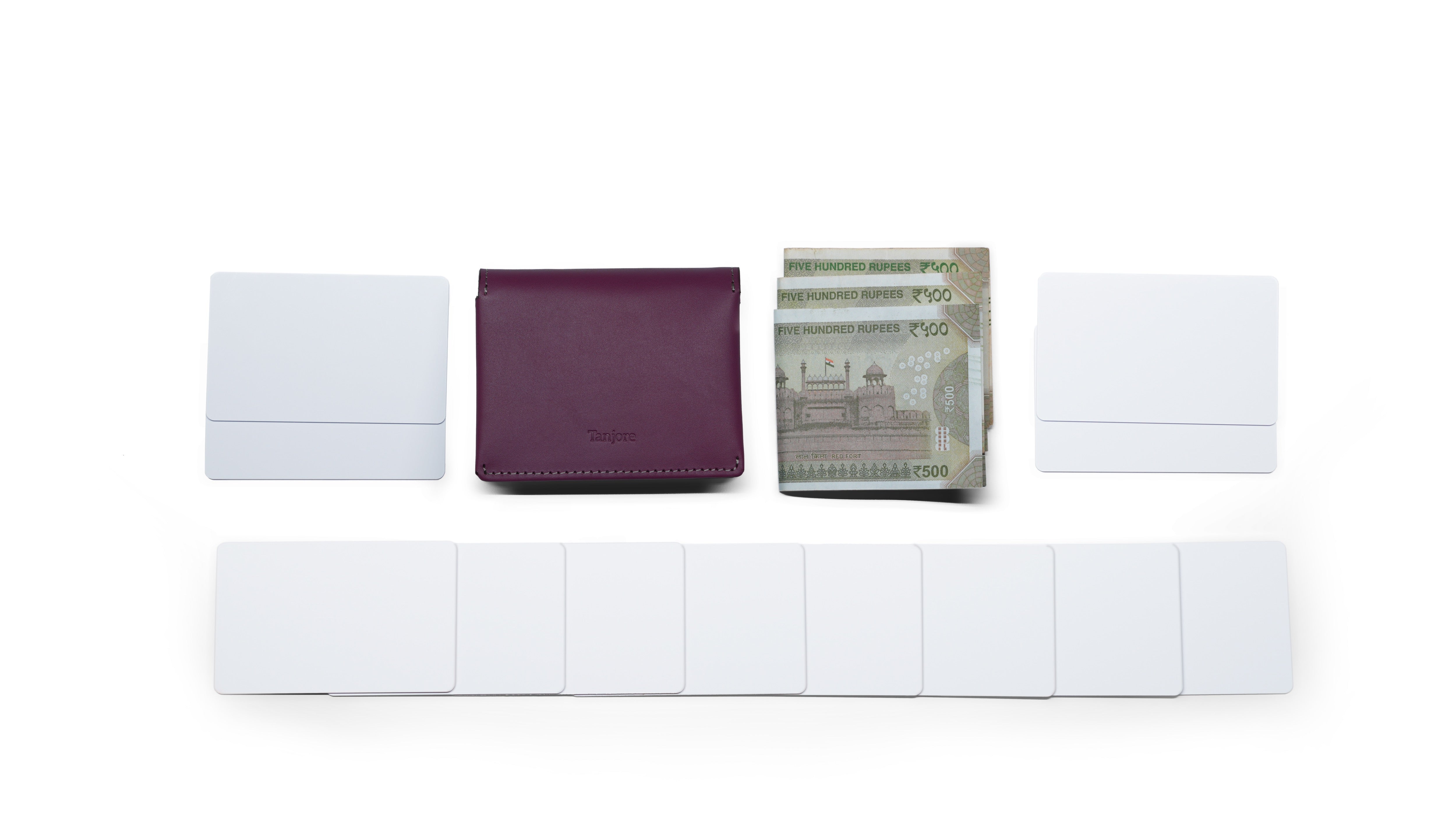 Compact Sleeve Nappa Leather Wallet