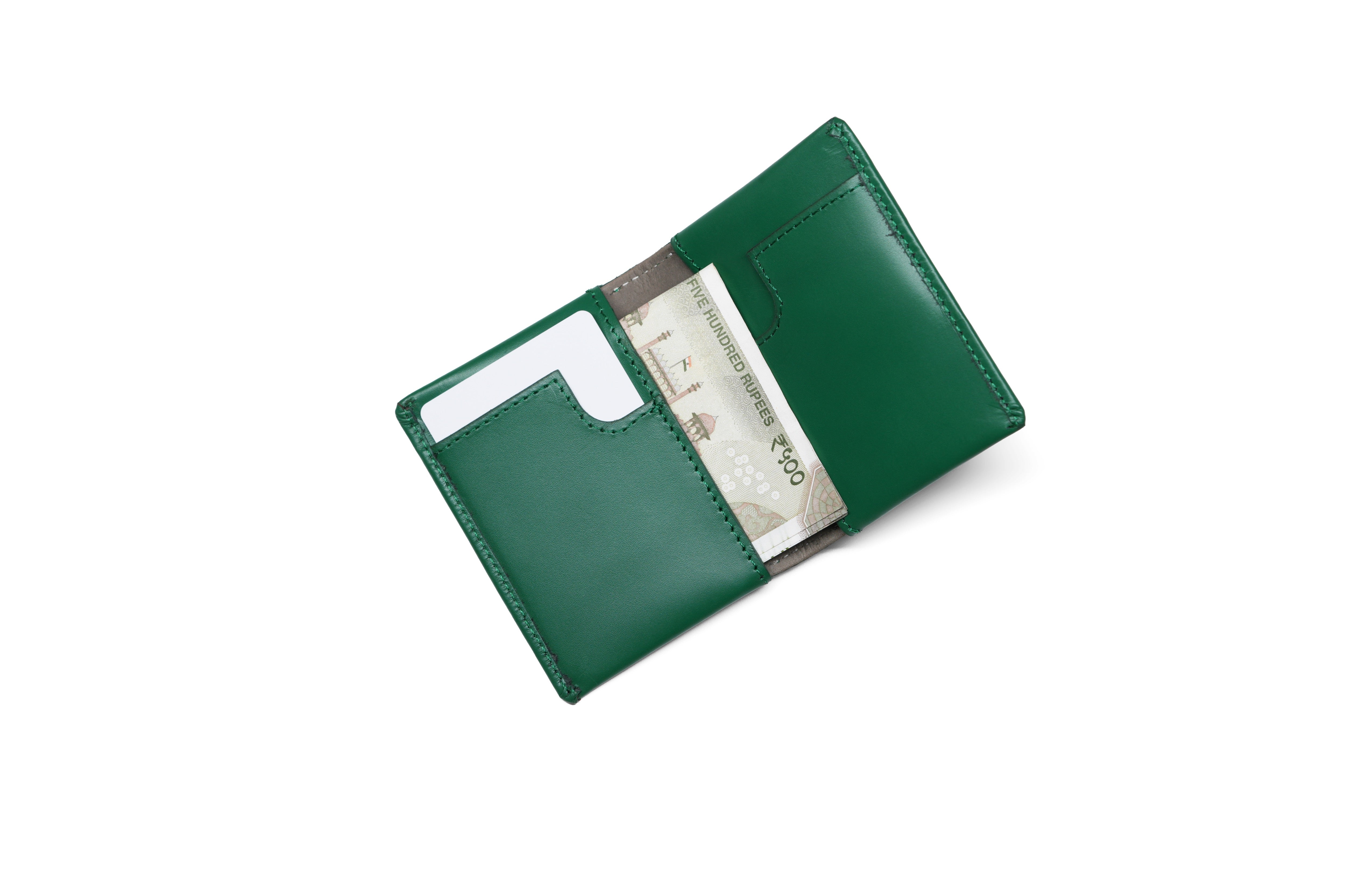 Compact Sleeve Nappa Leather Wallet